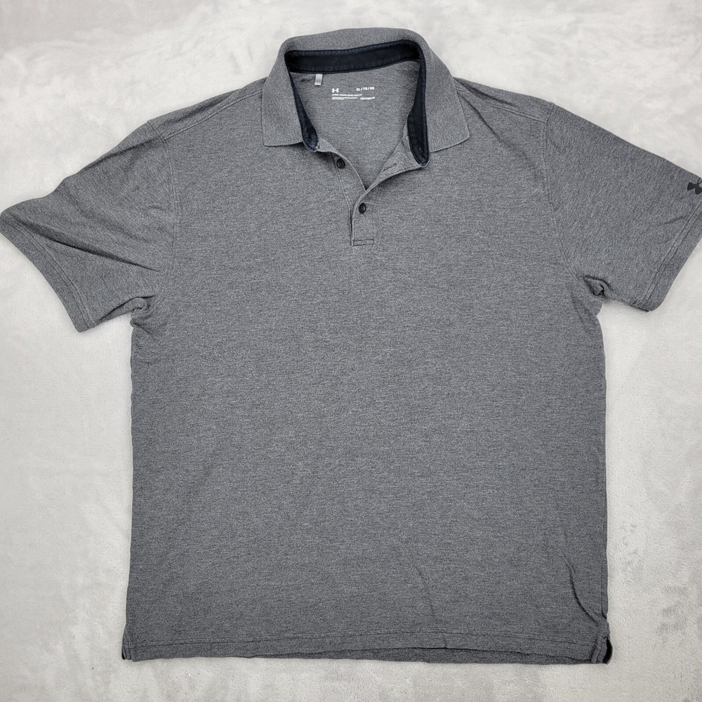 Under Armour Shirt Mens XL Golf Polo Performance Loose UA Heatgear Basic Adult